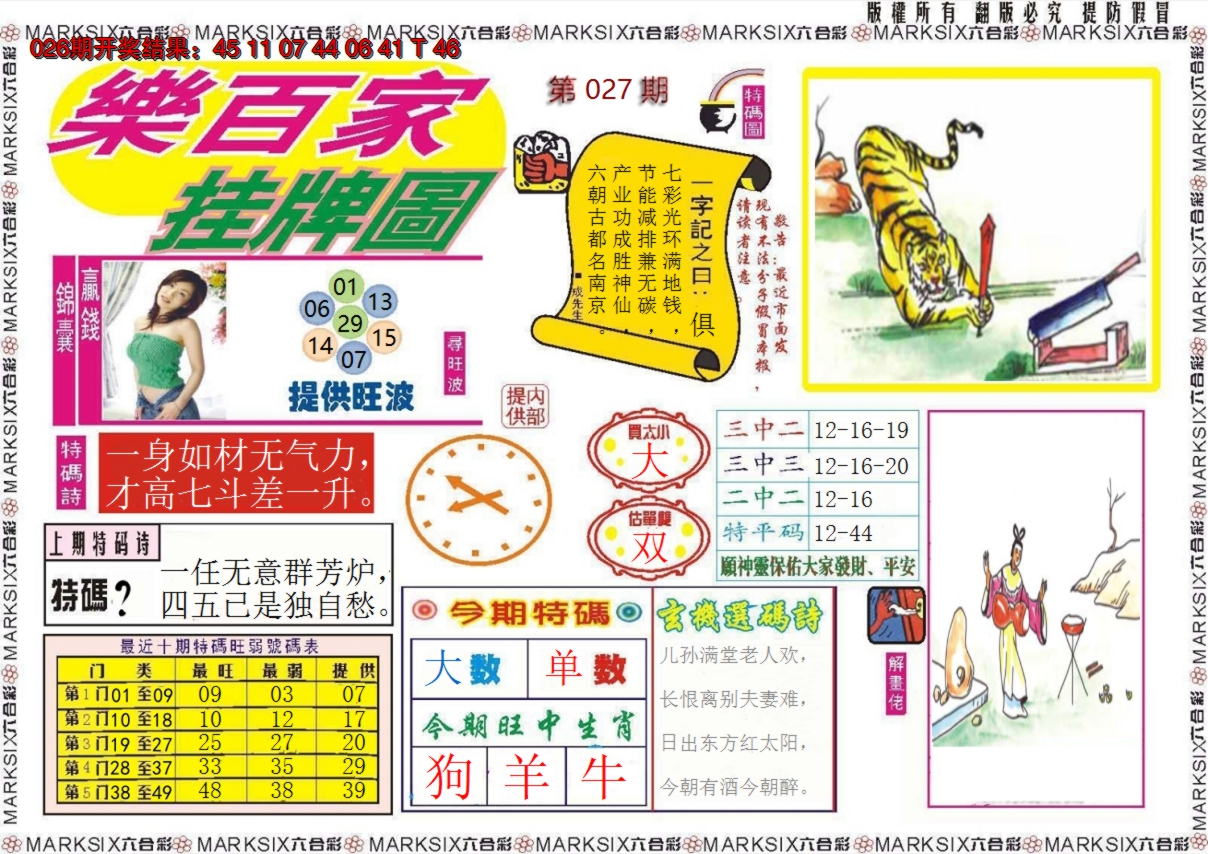 2025027期乐百家挂牌图