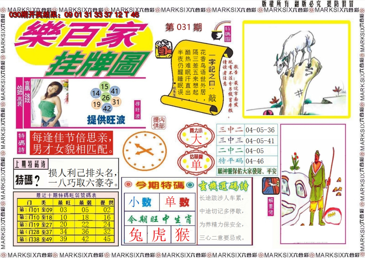 2025031期乐百家挂牌图