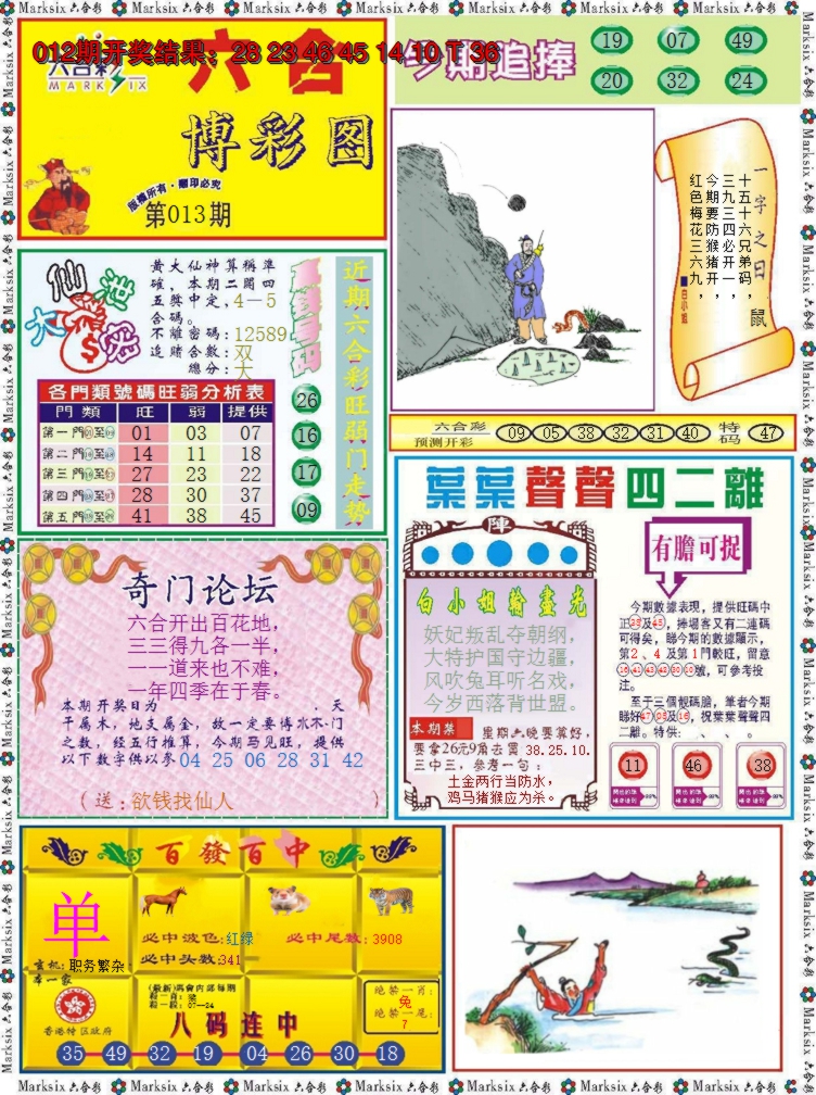 2025013期六合博彩图