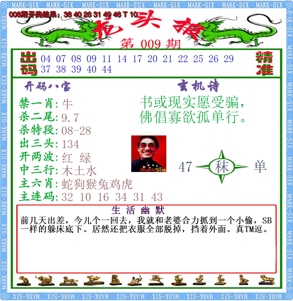 2025009期澳门龙头报