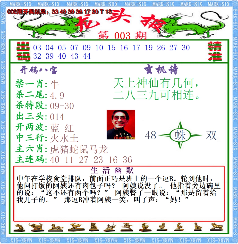 2025003期澳门龙头报
