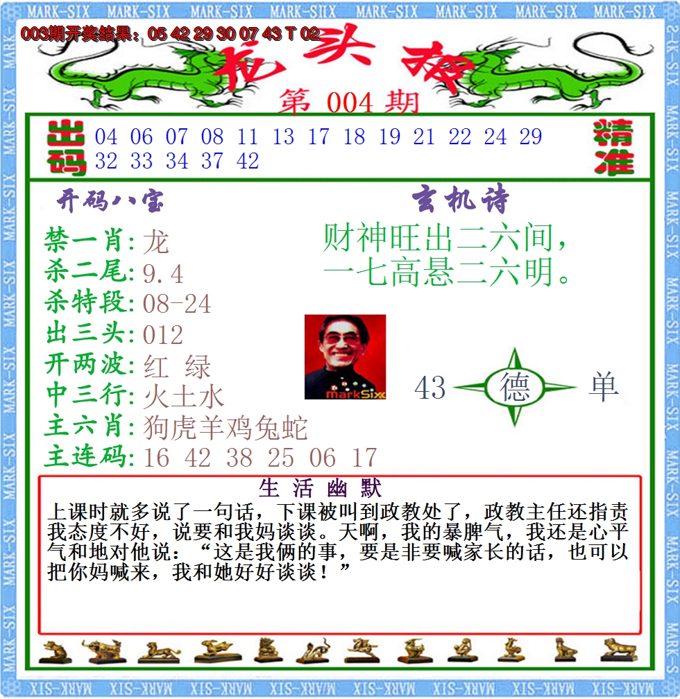 2025004期澳门龙头报