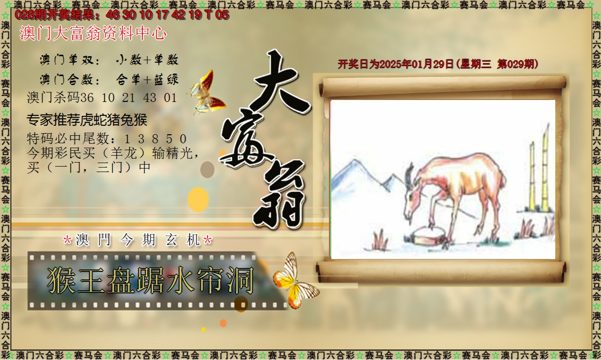 2025029期新大富翁