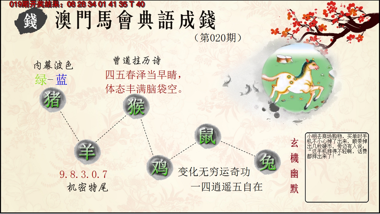 2025020期典语成钱