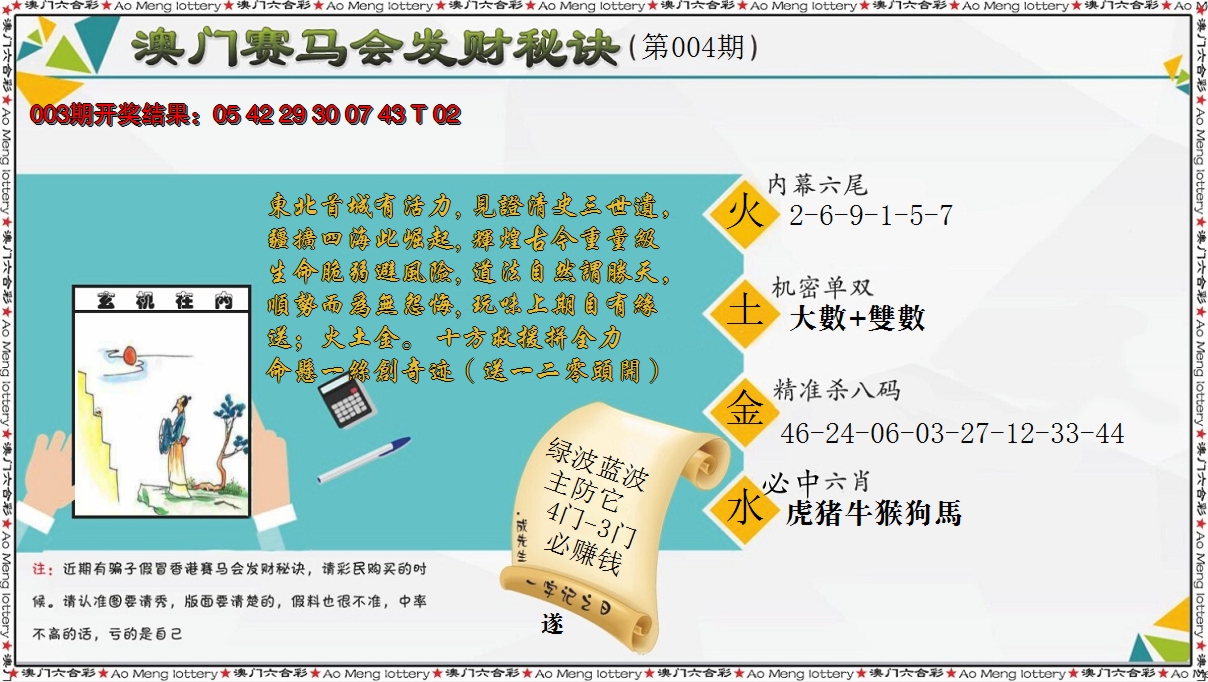 2025004期发财秘诀