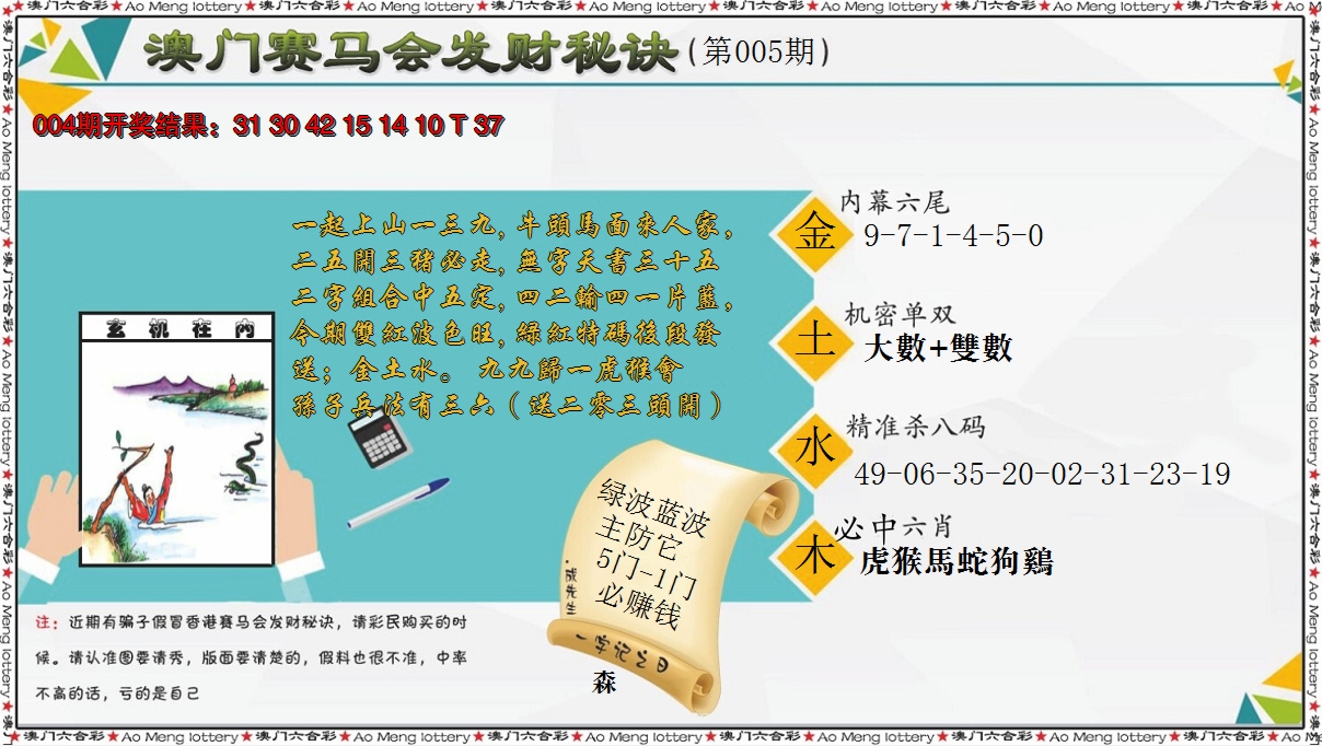 2025005期发财秘诀