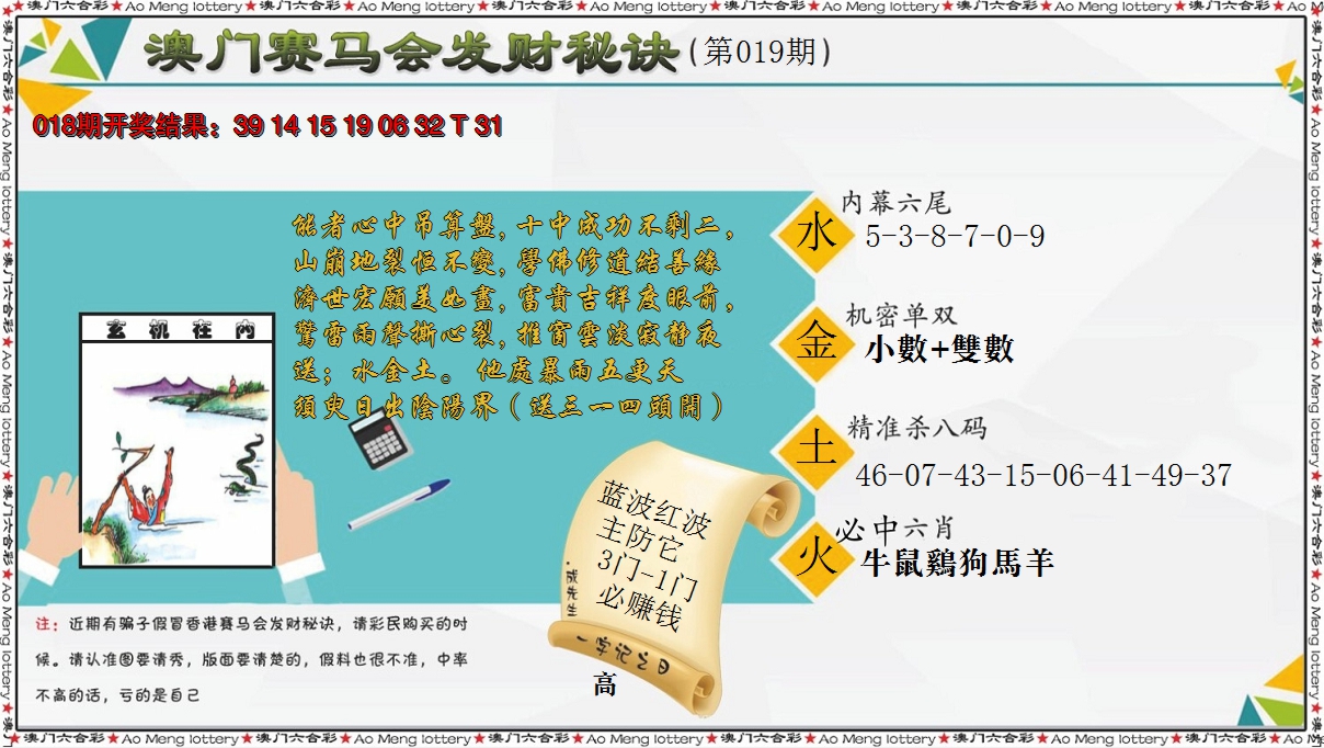 2025019期发财秘诀