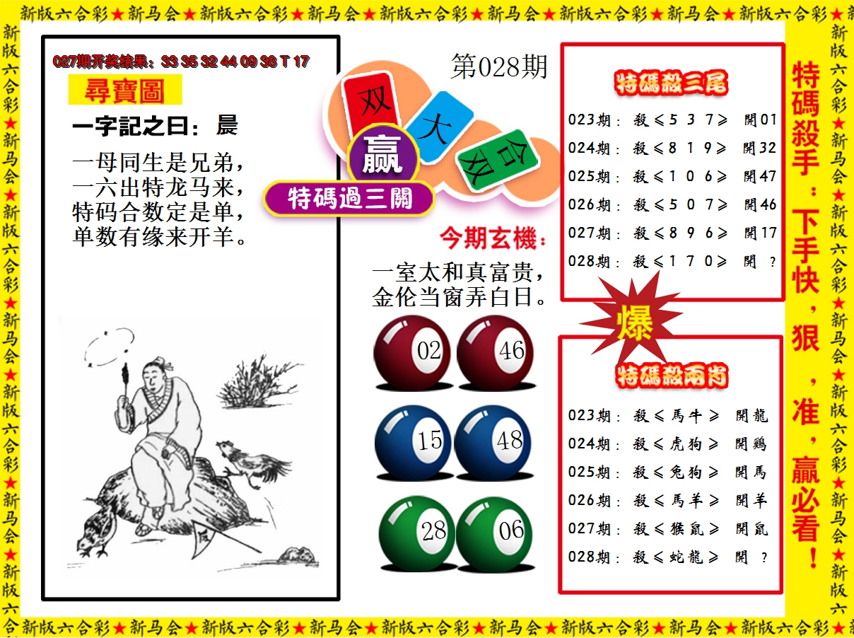 2025028期特码过三关