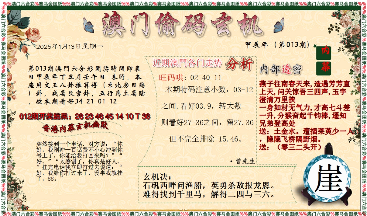 2025013期偷码玄机