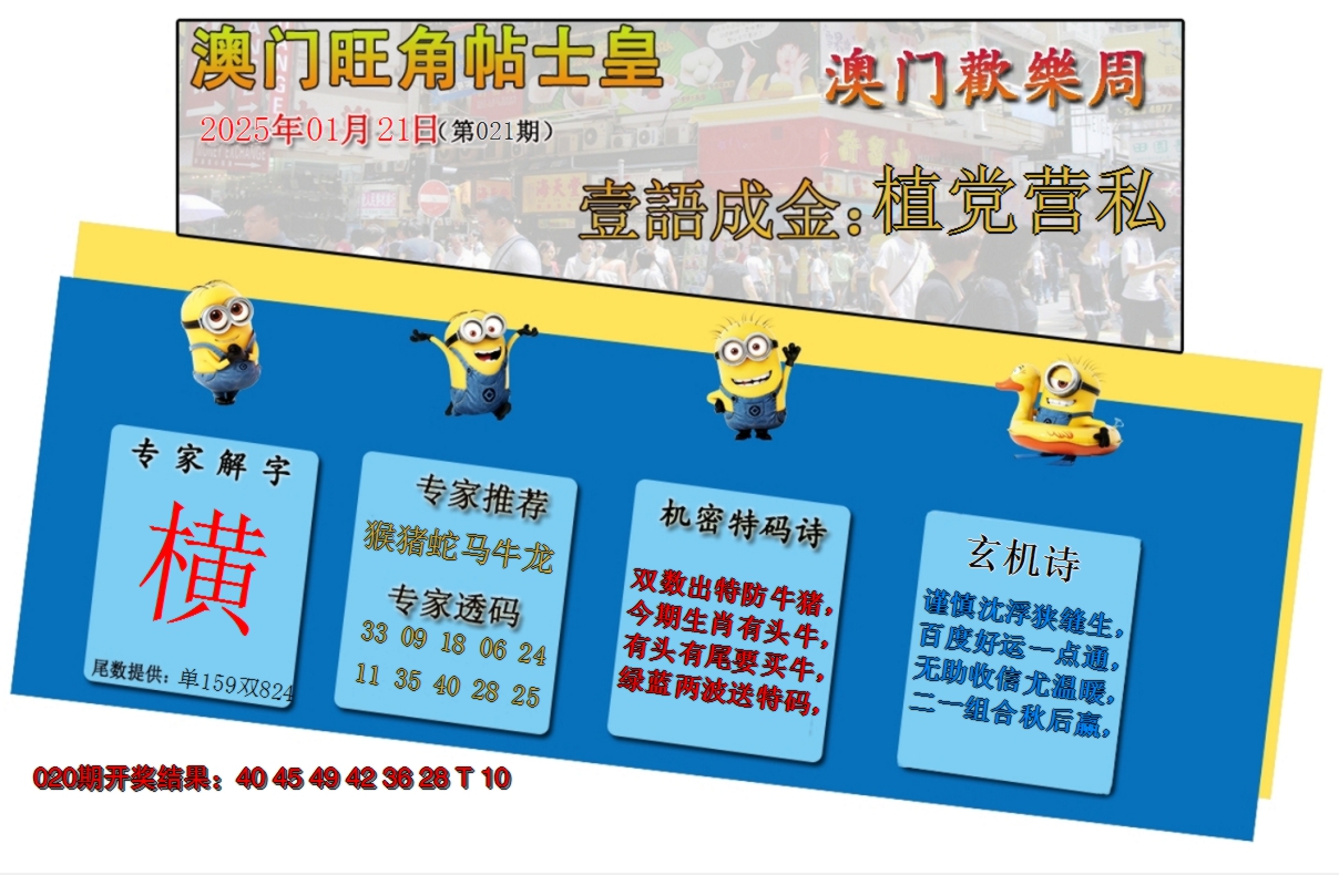 2025021期旺角贴士皇
