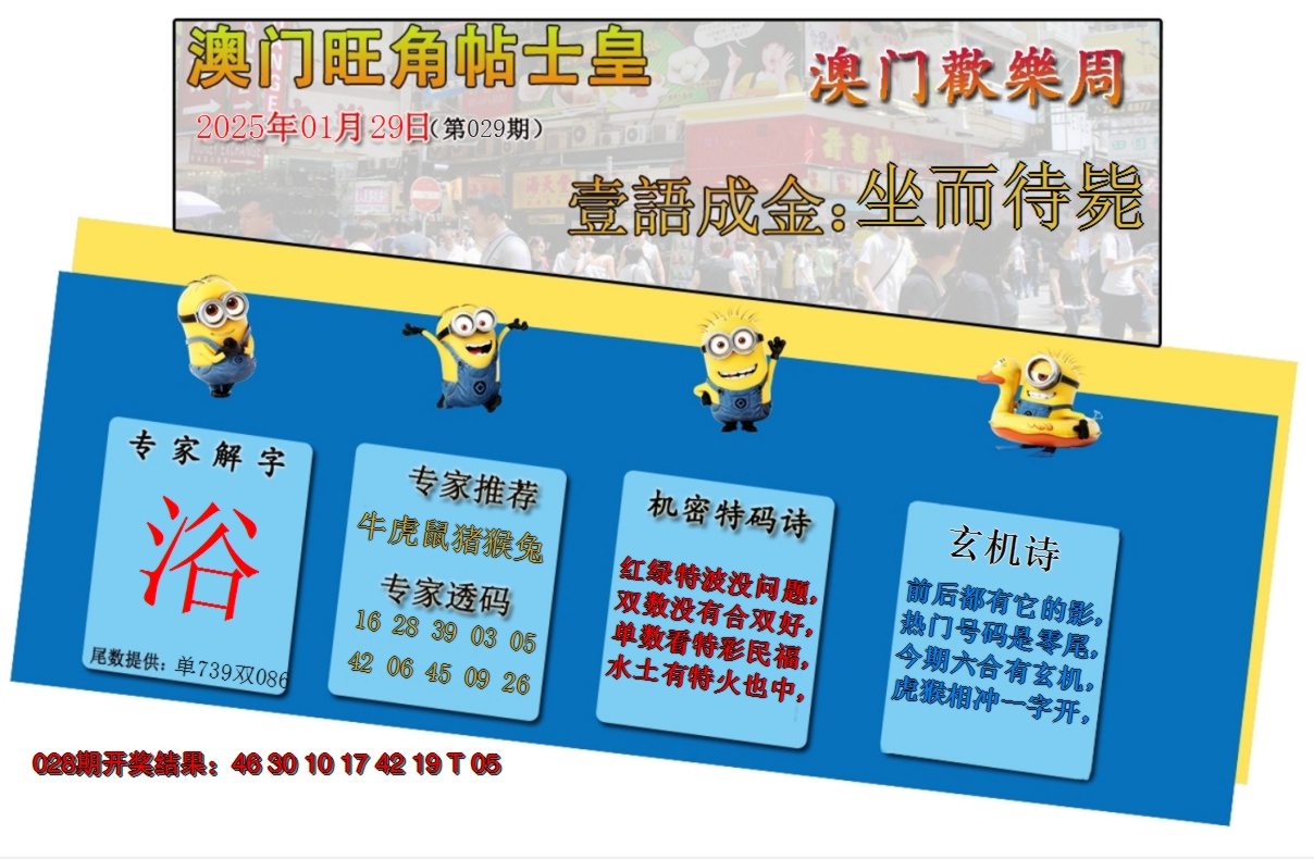 2025029期旺角贴士皇