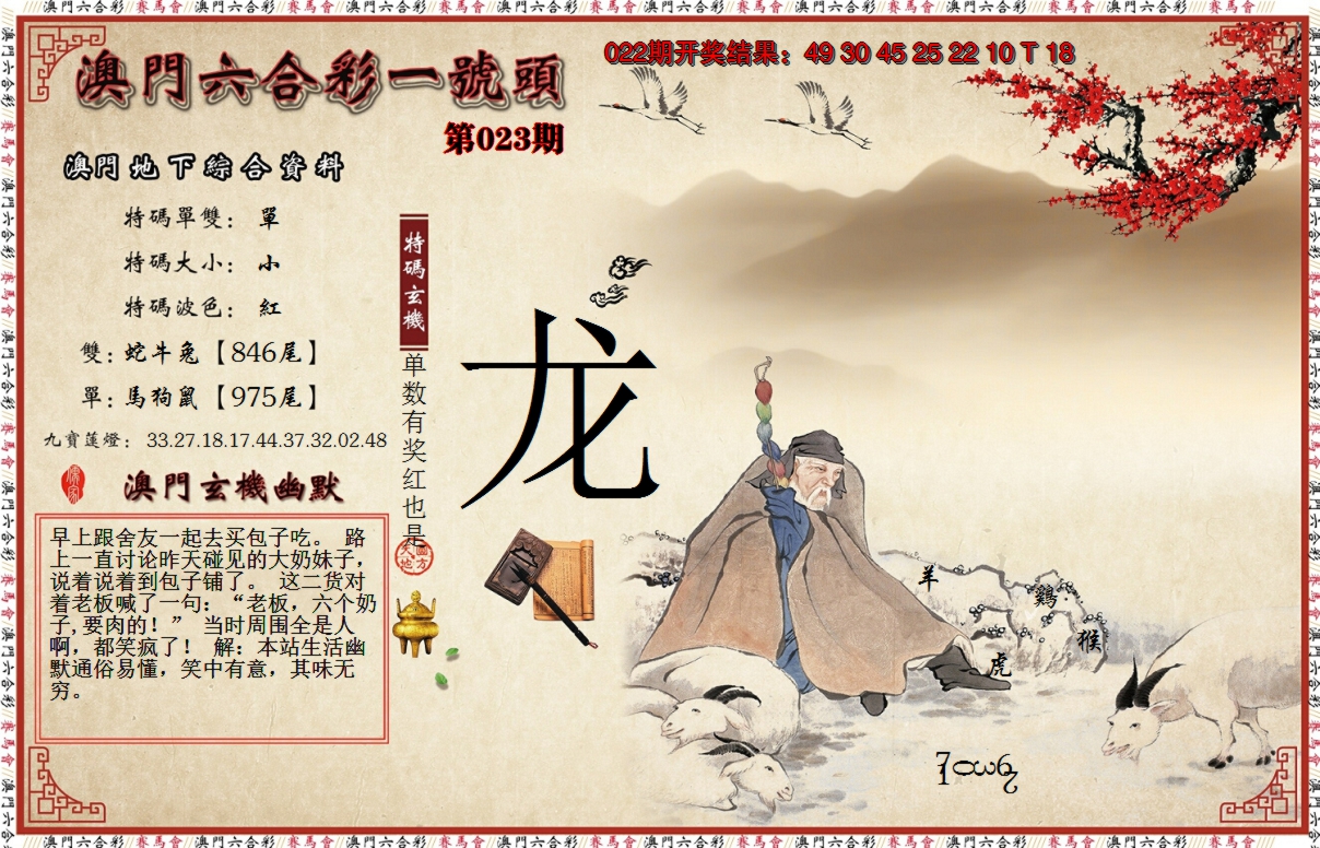 2025023期一号头