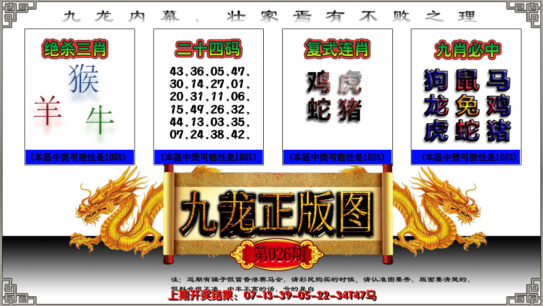 2025026期九龙正版图
