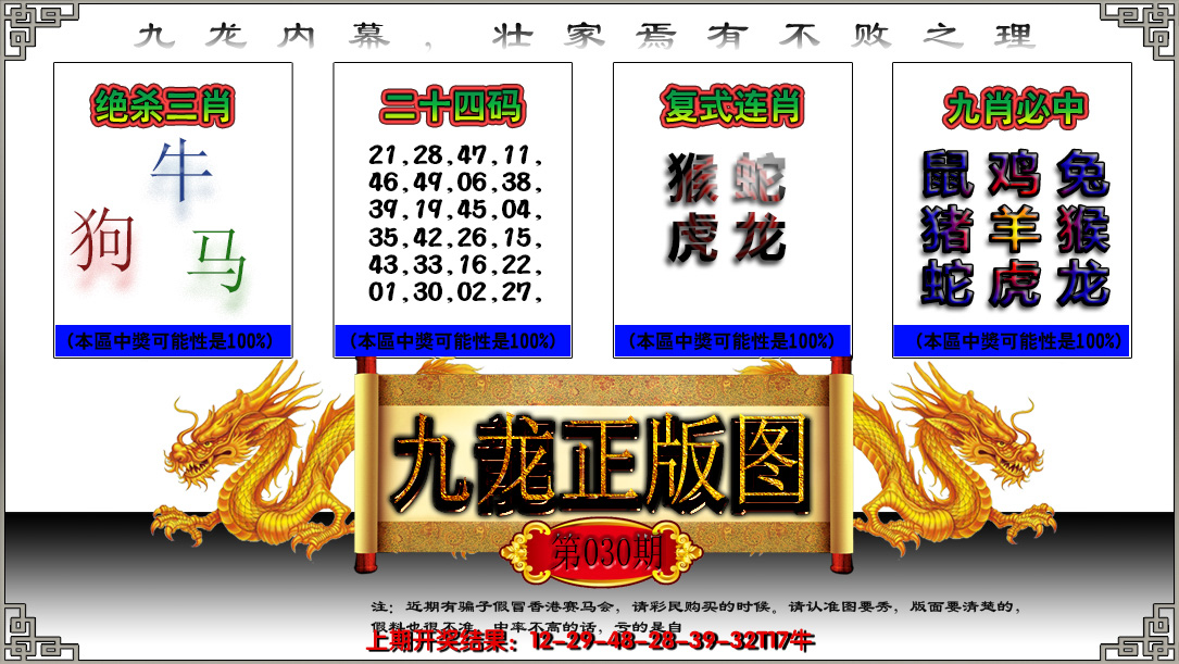 2025030期九龙正版图