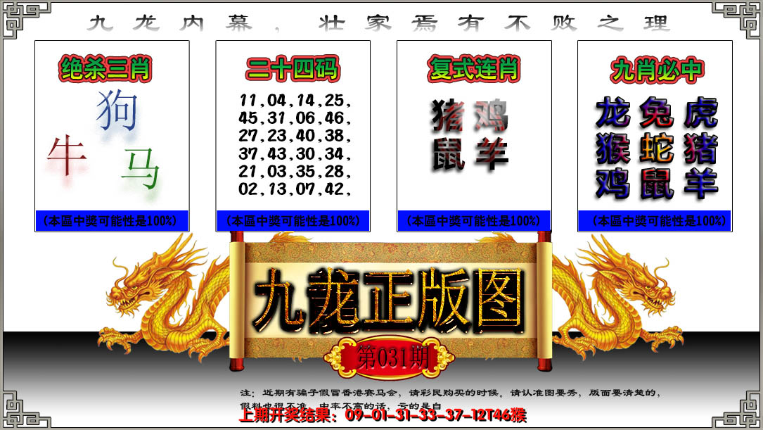 2025031期九龙正版图