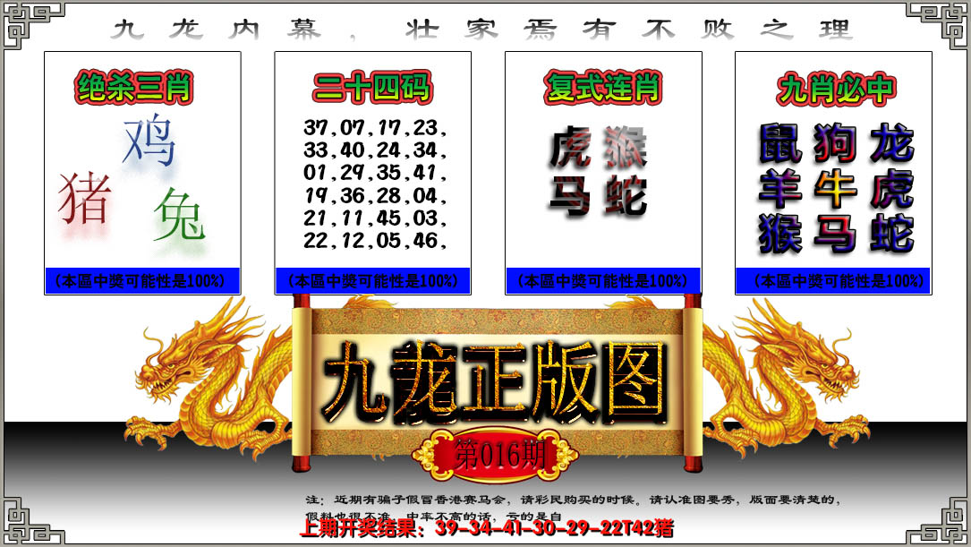 2025016期九龙正版图