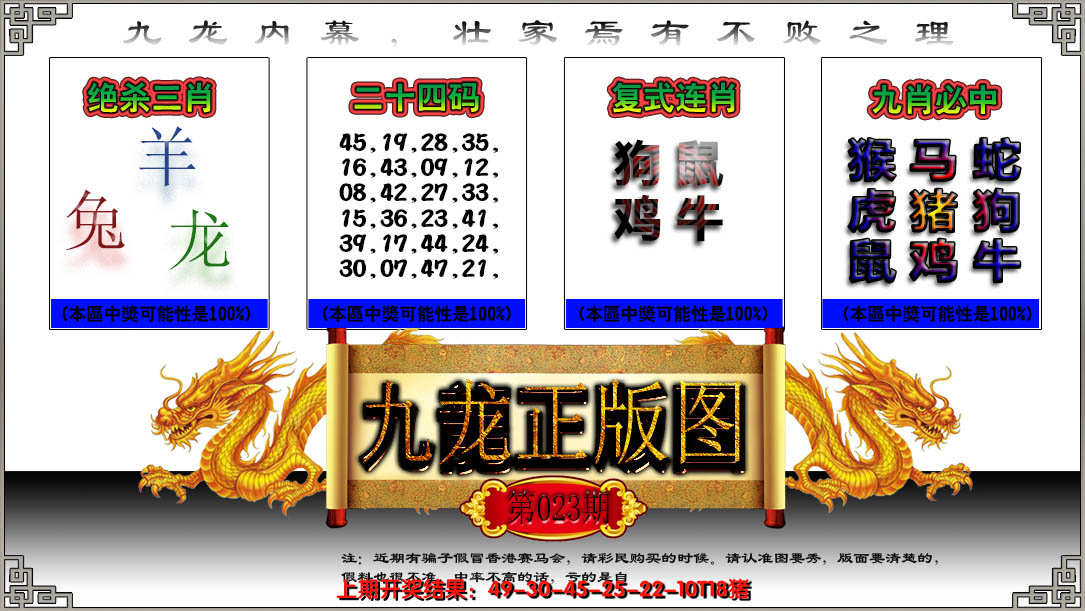 2025023期九龙正版图