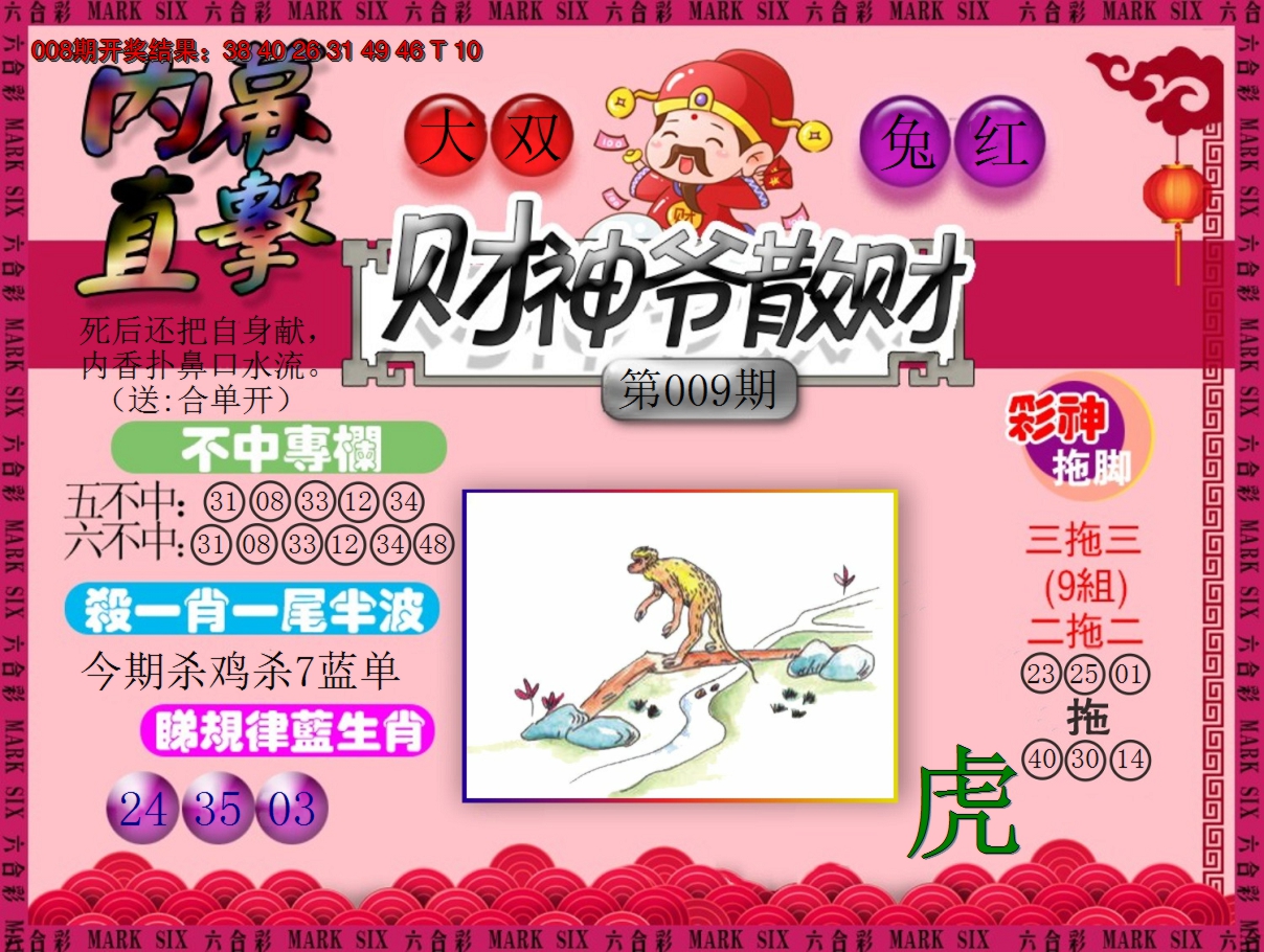 2025009期财神爷散财