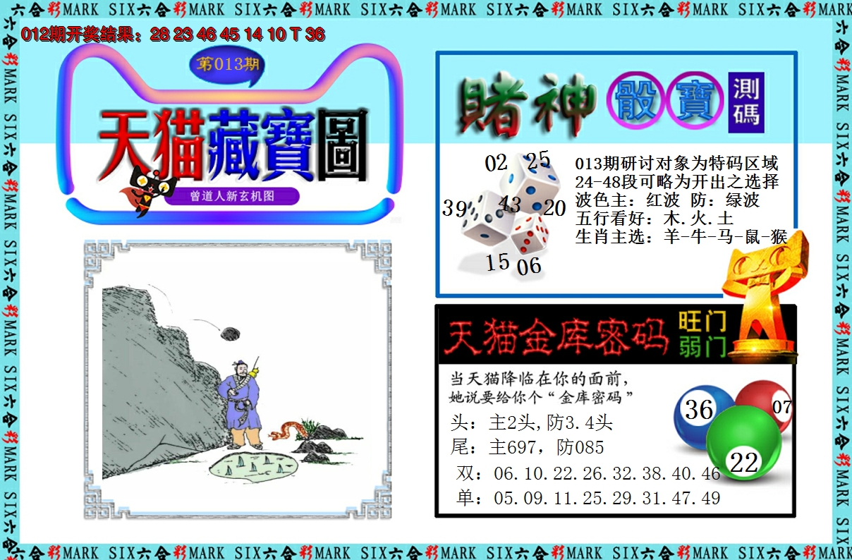 2025013期天猫藏宝图