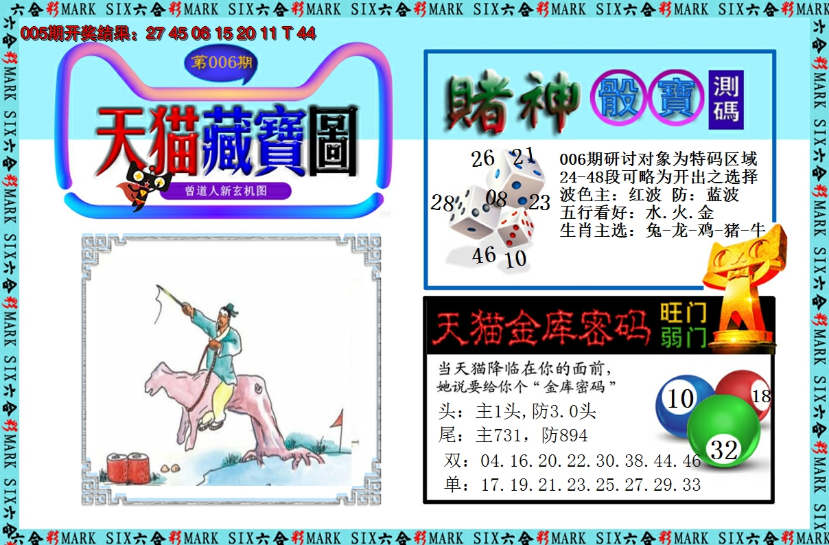 2025006期天猫藏宝图