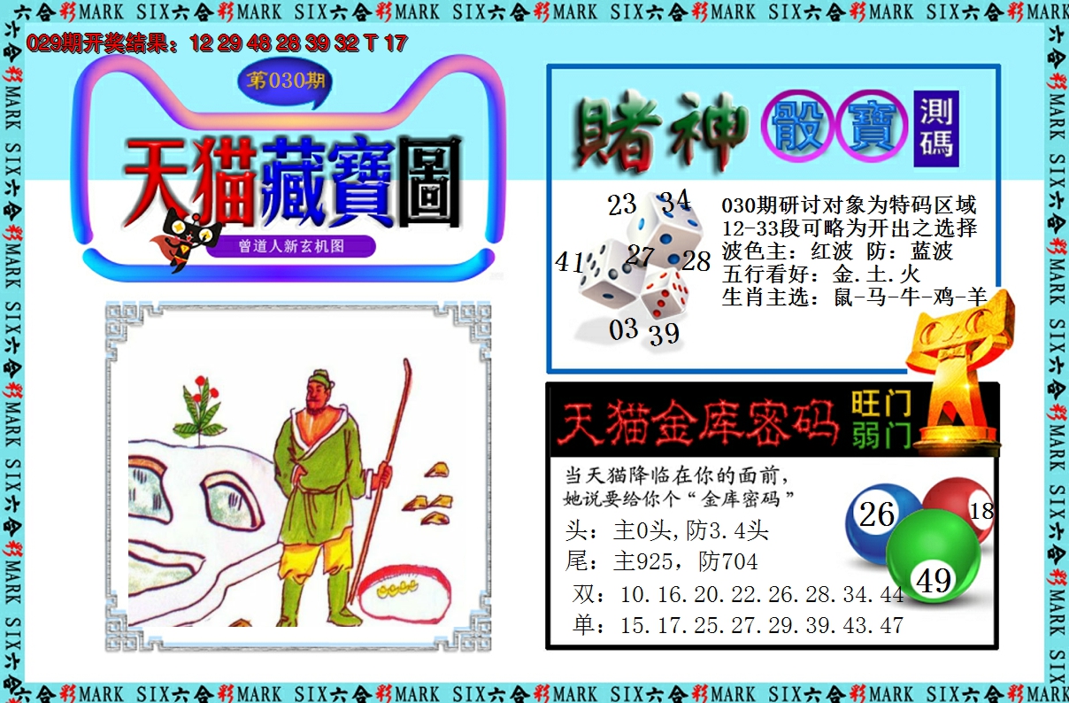 2025030期天猫藏宝图