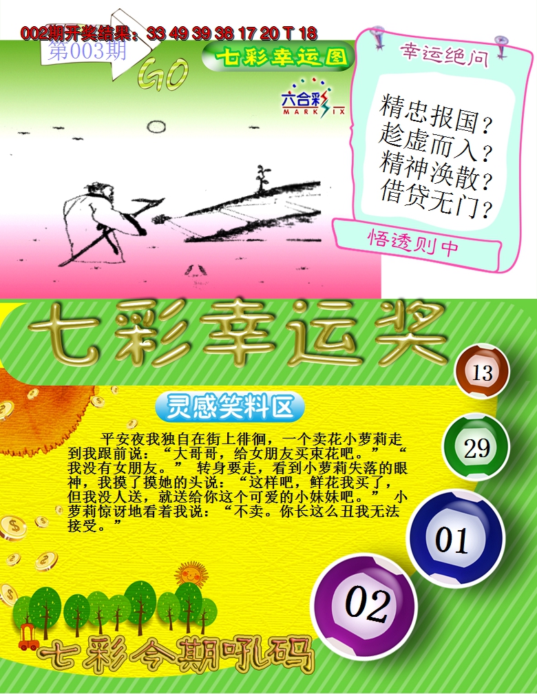 2025003期七彩幸运奖