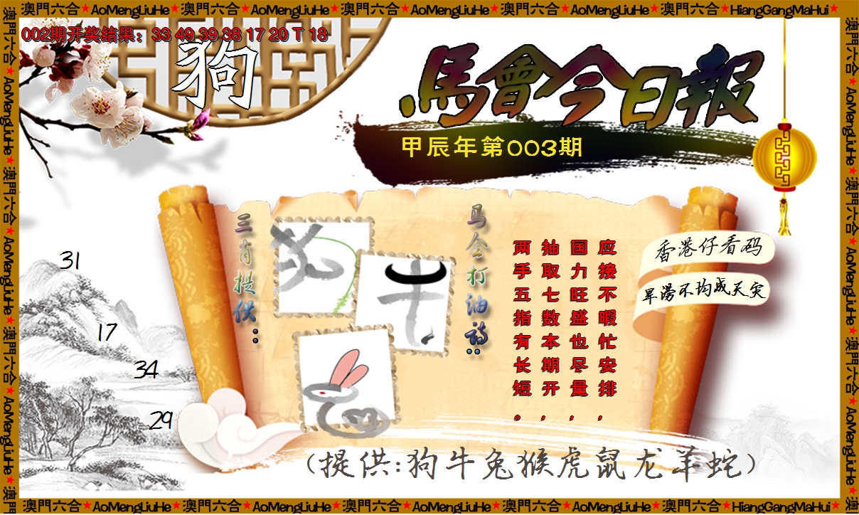 2025003期马会今日报