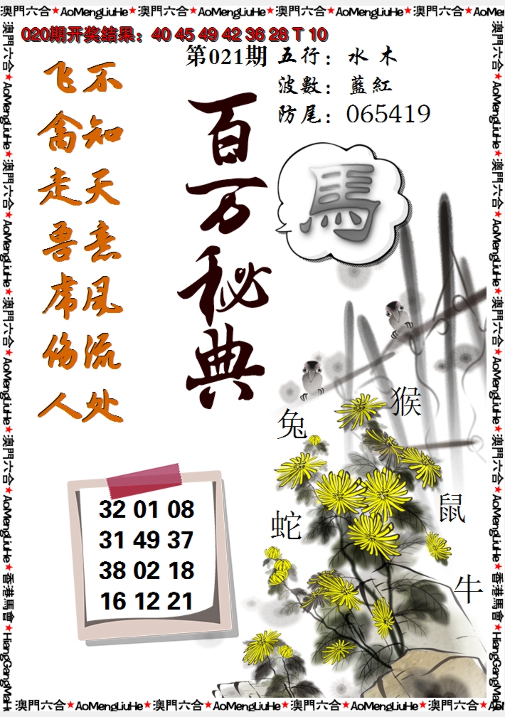 2025021期百万秘典