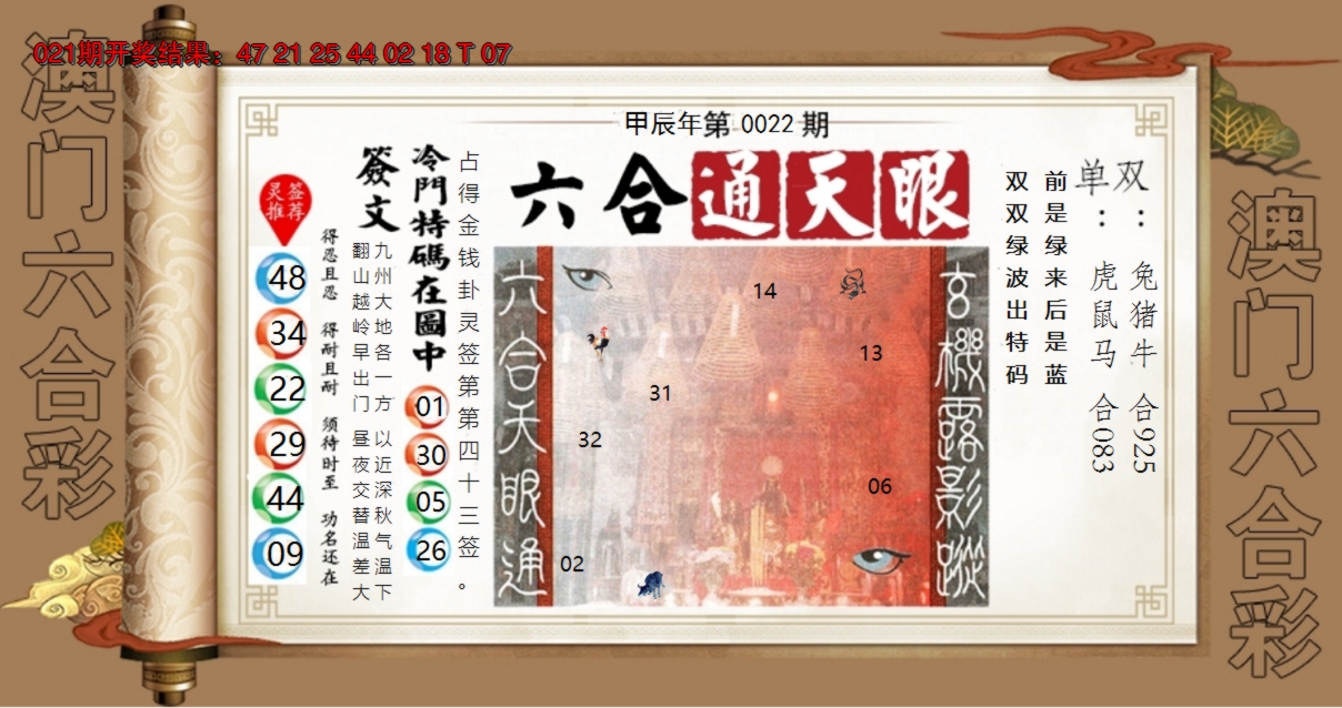 2025022期六合通天眼