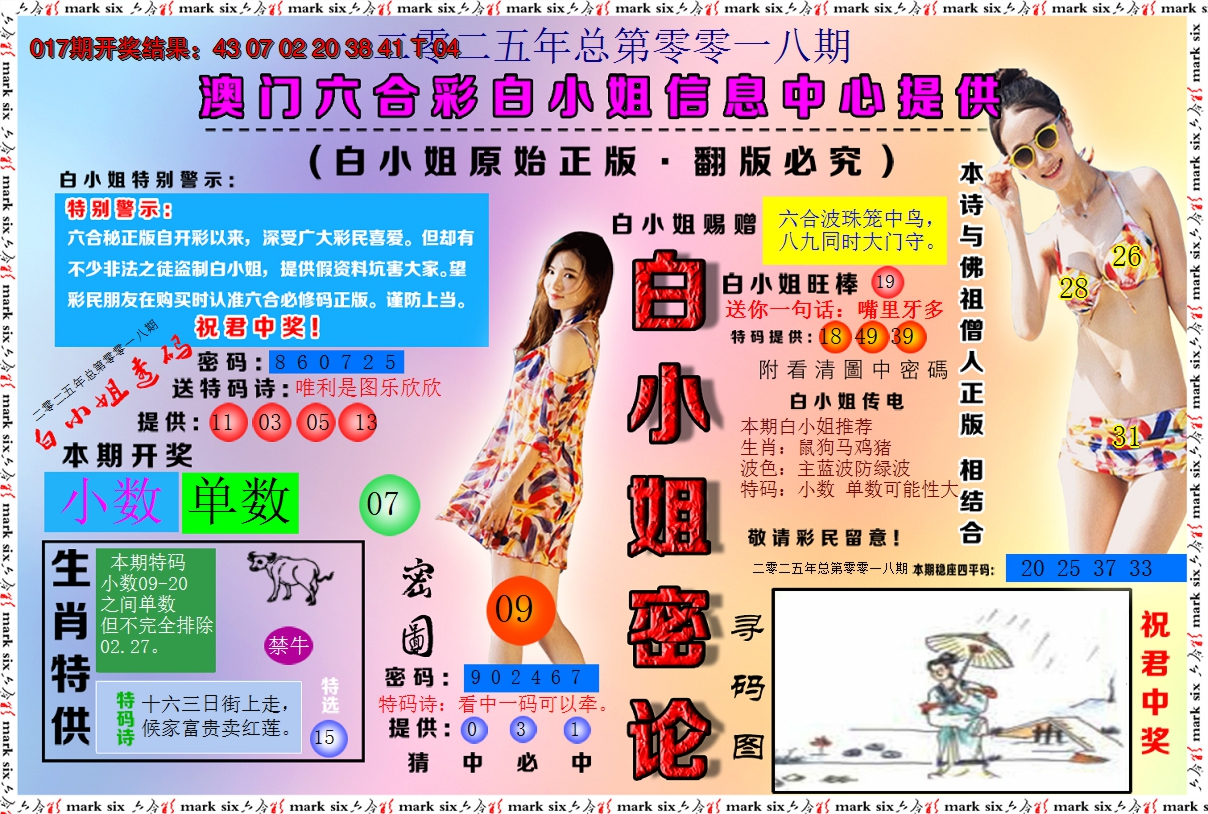 2025018期白小姐密论