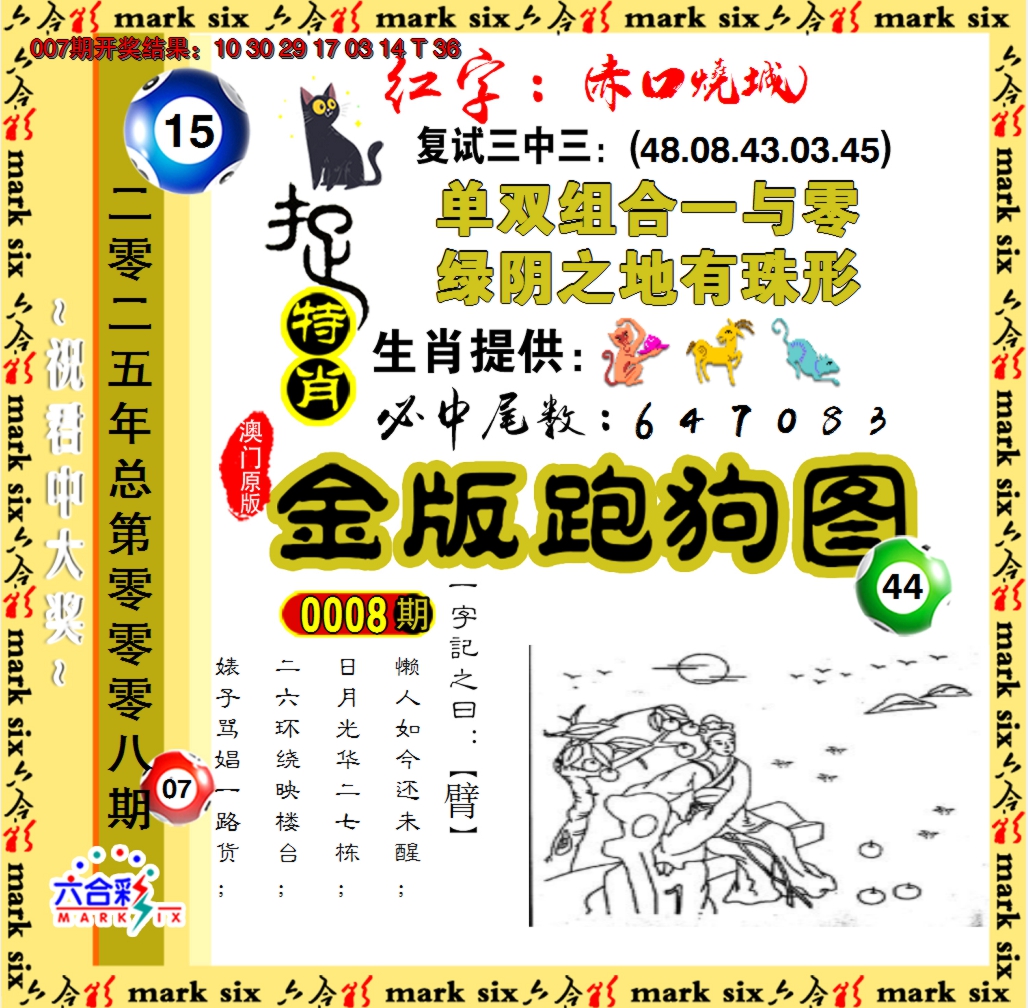 2025008期金版跑狗图
