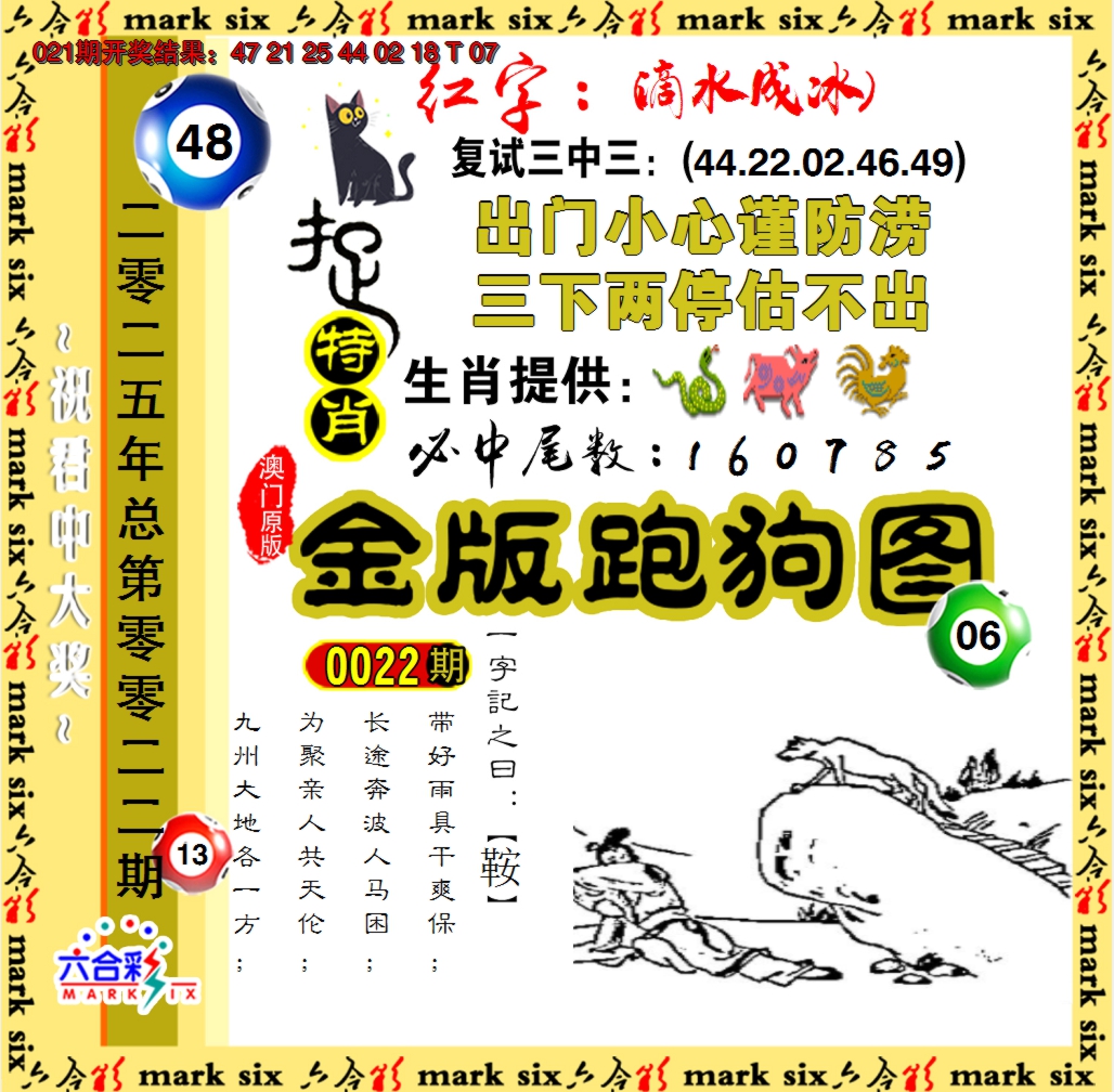 2025022期金版跑狗图