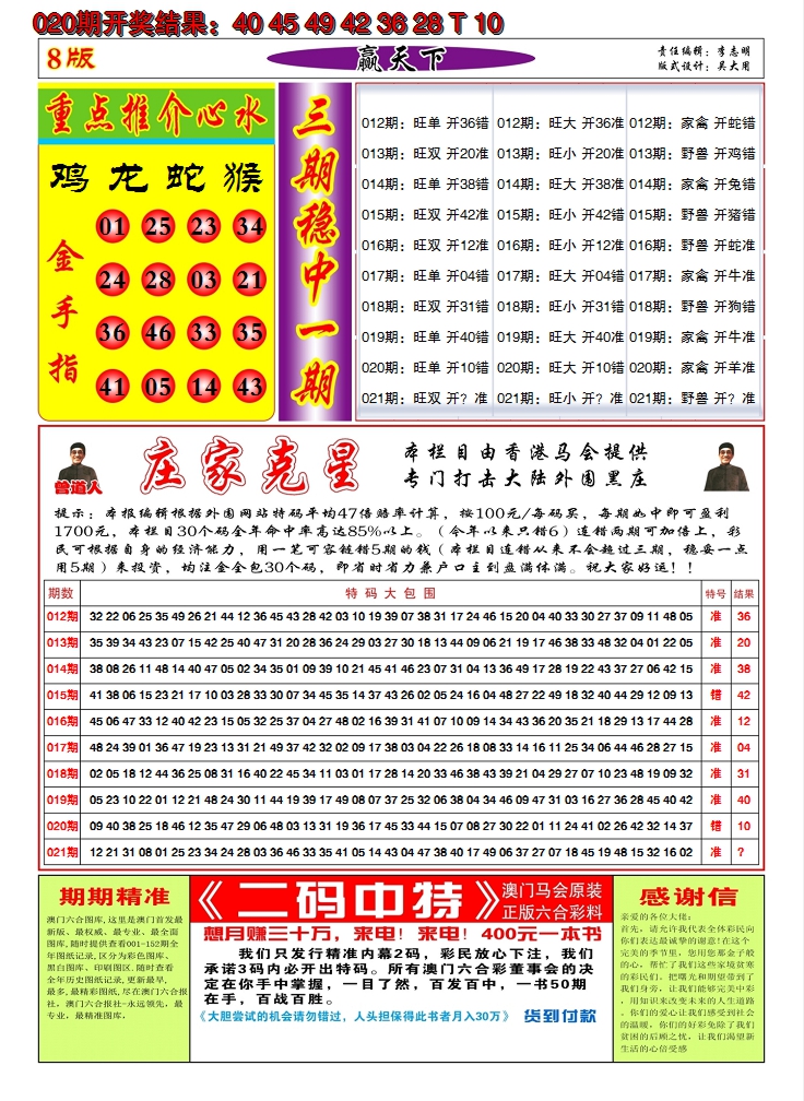 2025021期澳门赢天下B