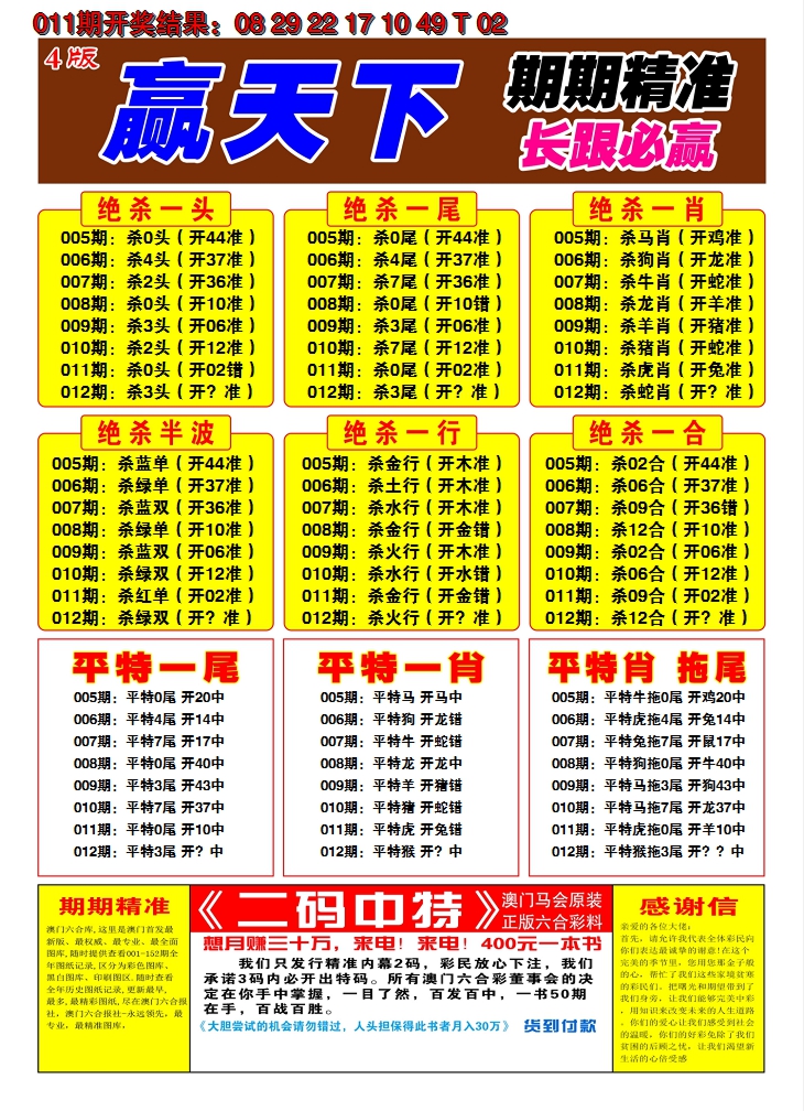2025012期澳门赢天下C