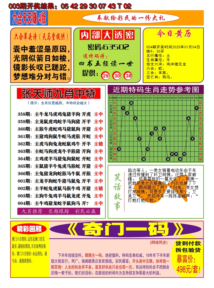 2025004期澳门天天赚C