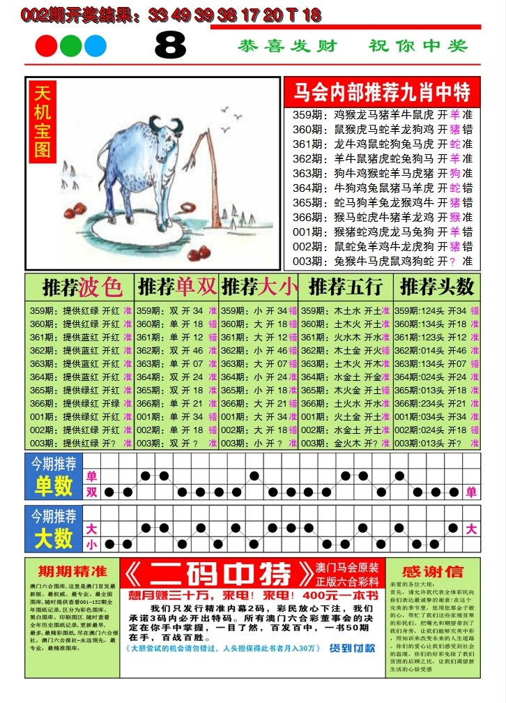 2025003期澳门致富经B