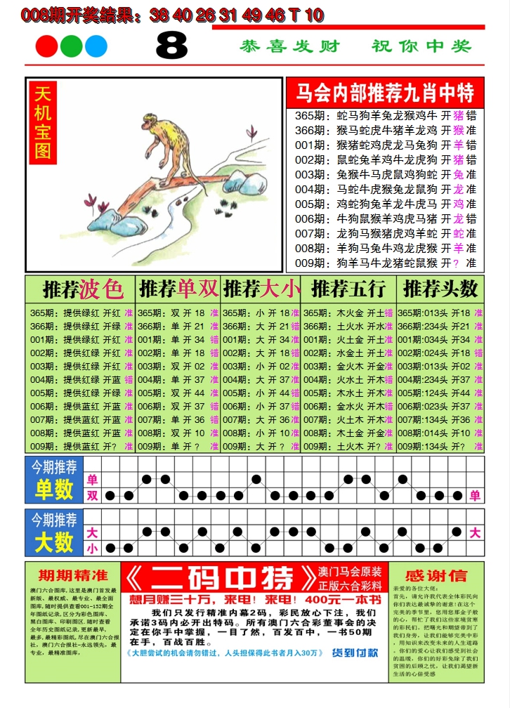2025009期澳门致富经B