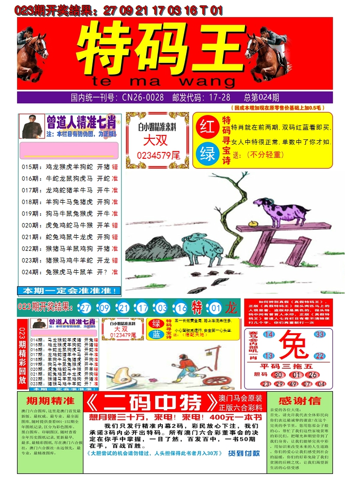 2025024期澳门特码王A