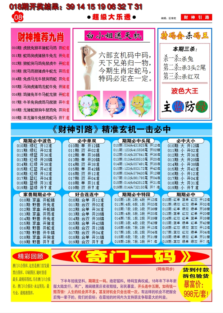 2025019期财神引路B