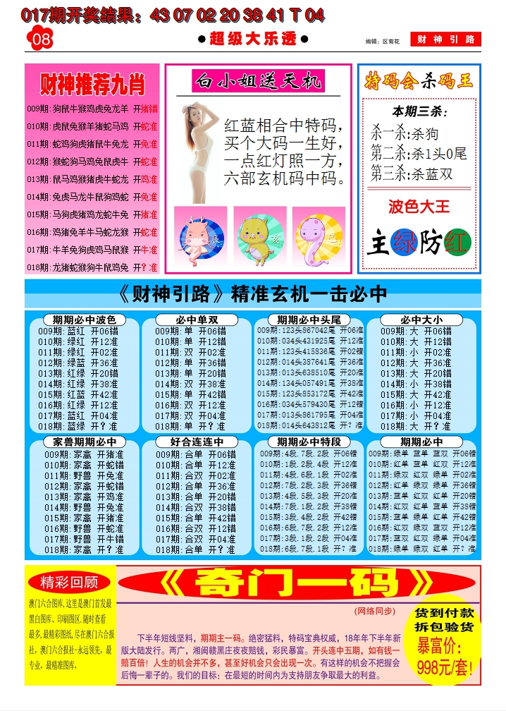 2025018期财神引路B