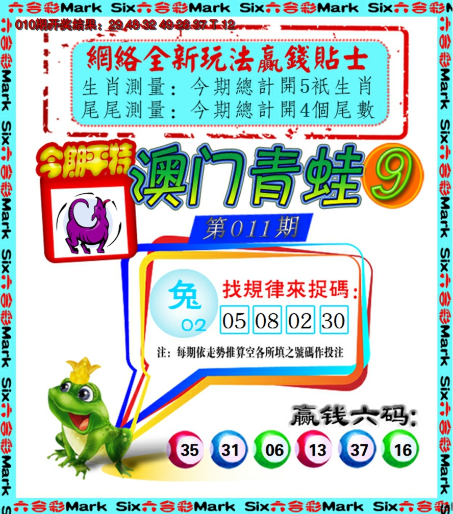 2025011期青蛙系列9
