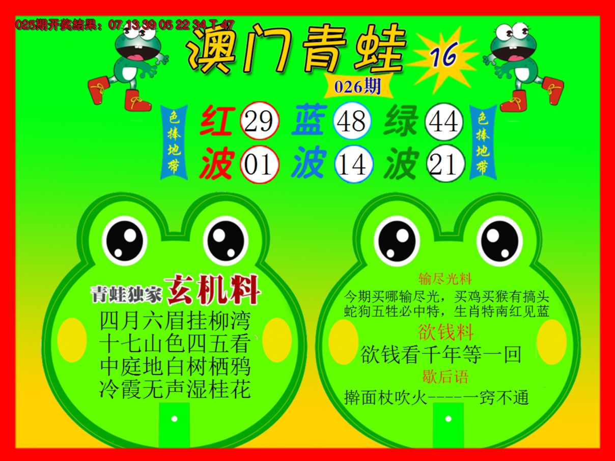 2025026期青蛙系列16