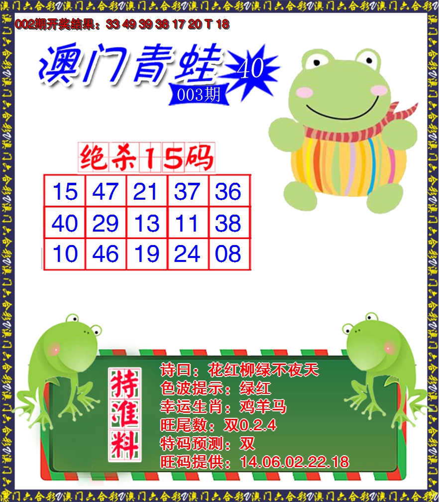 2025003期青蛙系列40