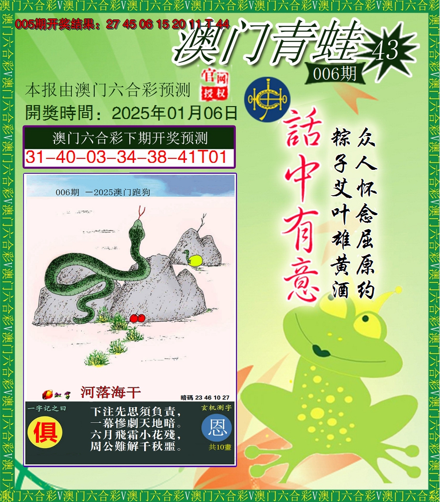 2025006期青蛙系列43