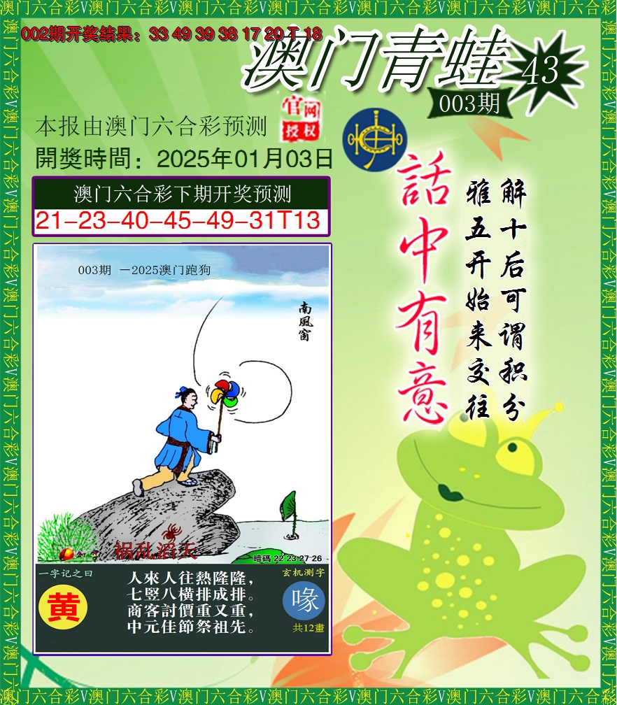 2025003期青蛙系列43