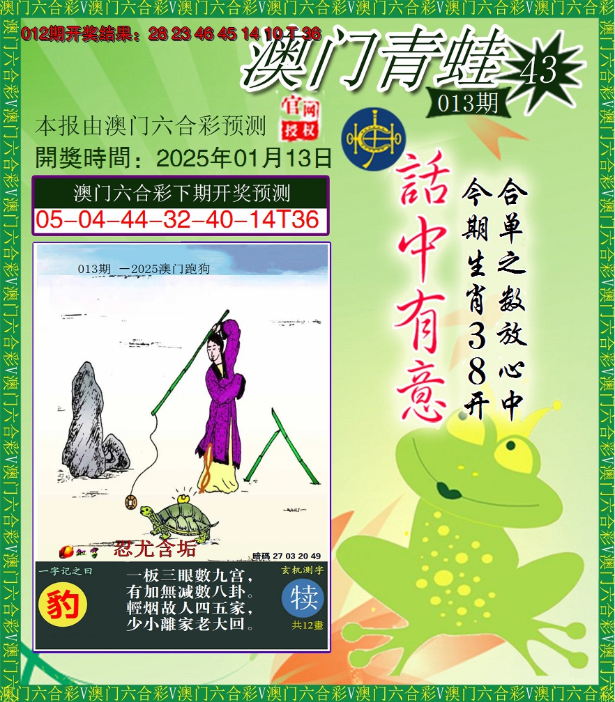 2025013期青蛙系列43