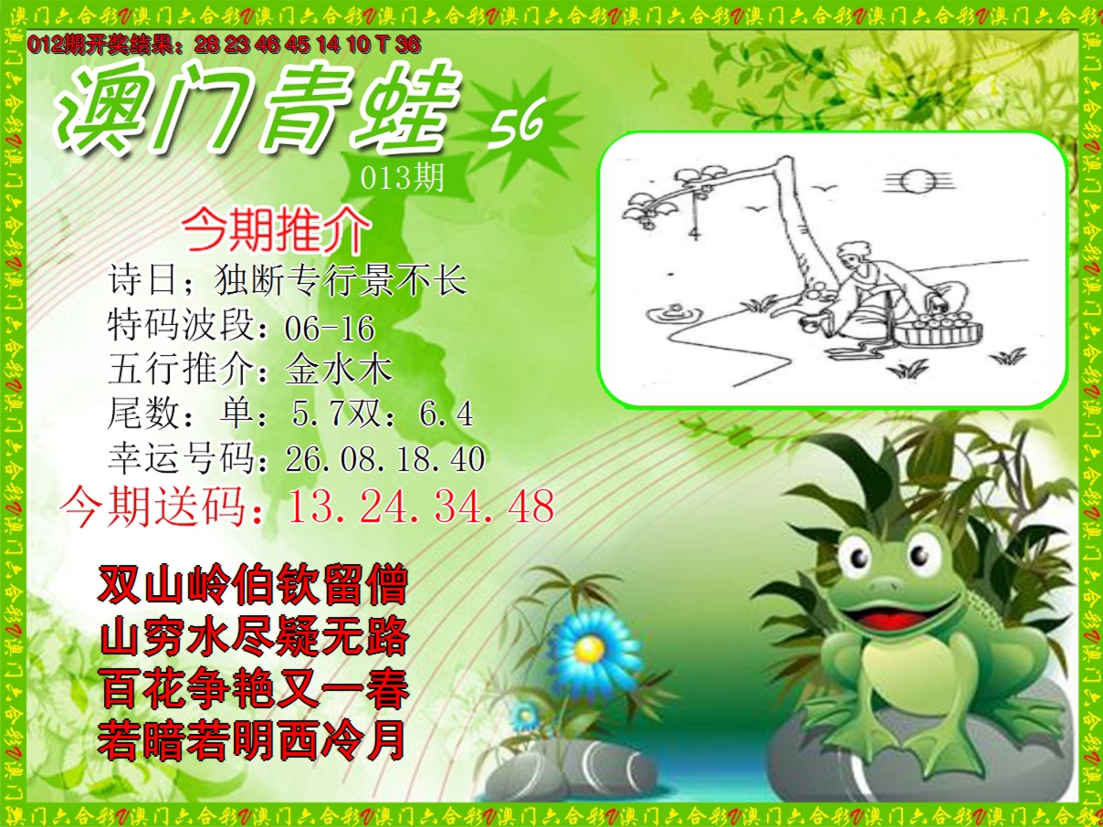 2025013期青蛙系列56