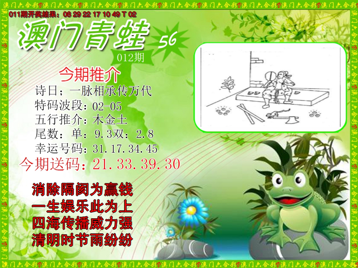 2025012期青蛙系列56