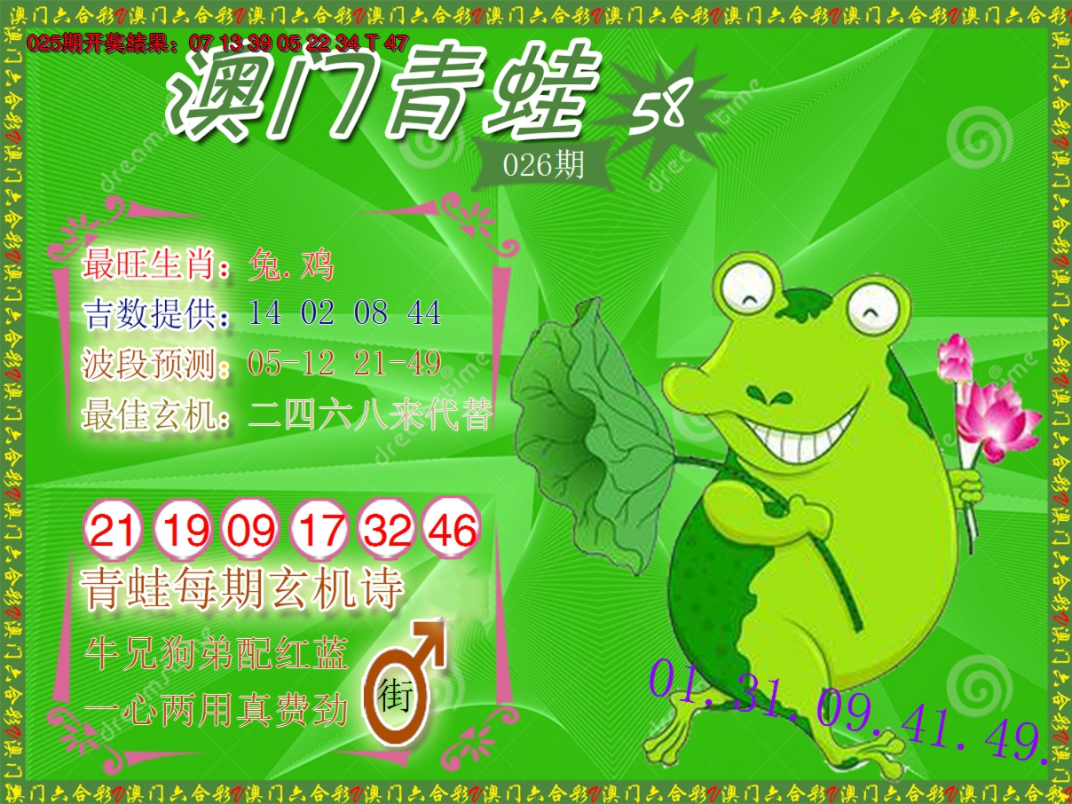 2025026期青蛙系列58