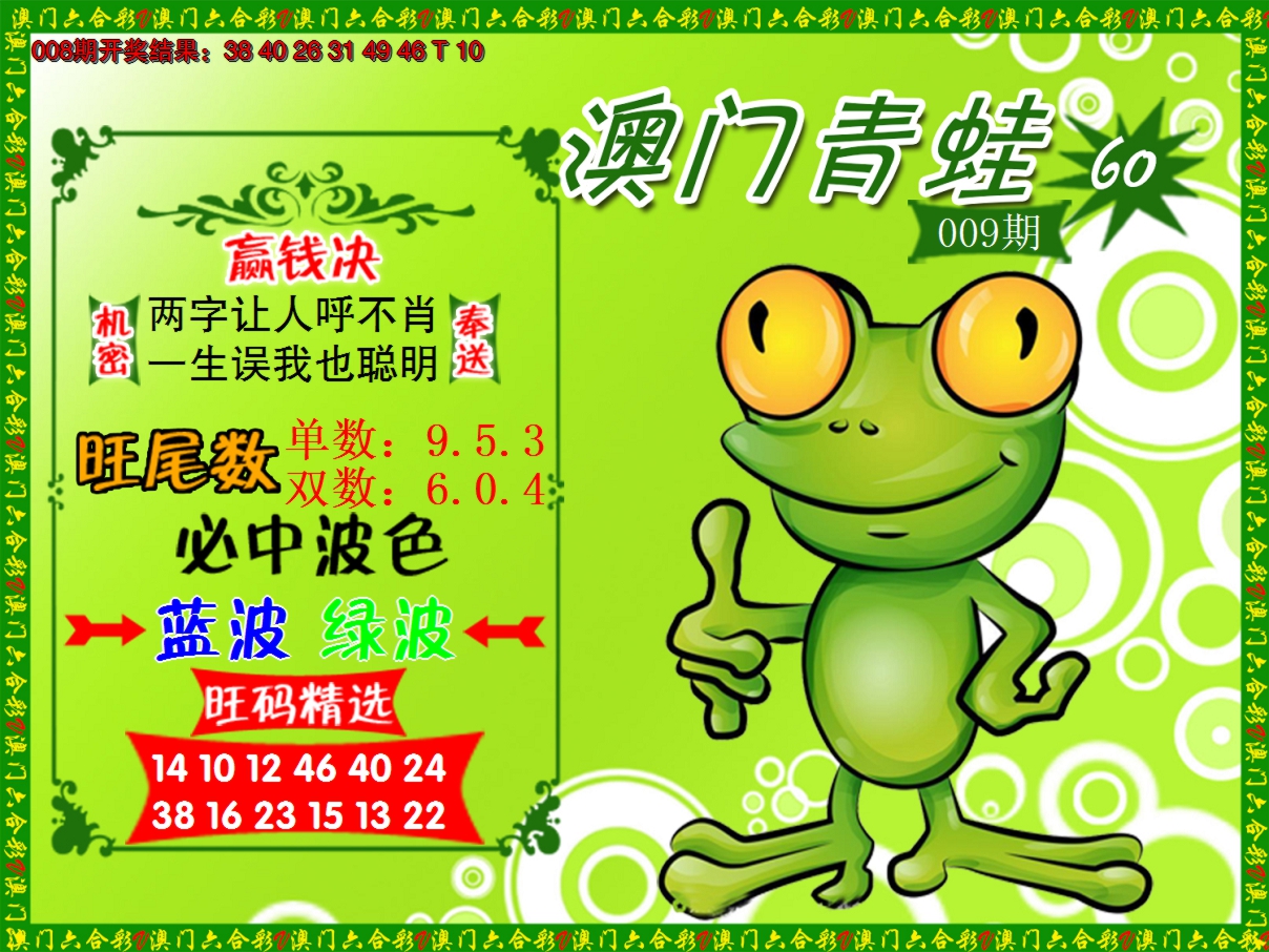 2025009期青蛙系列60